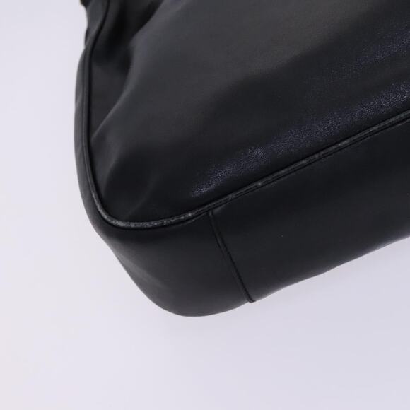 GUCCI Bamboo Hand Bag Leather Black Gold 001 001 - Picture 11 of 16